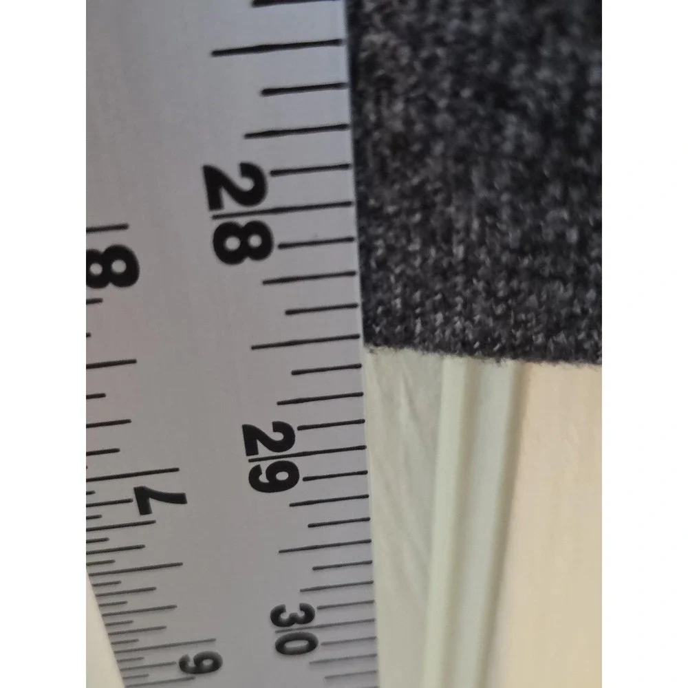 Red Ape Jacket Mens XL Gray Varsity Full Zip Knit R Logo Faux Leather Sleeves - Picture 9 of 9